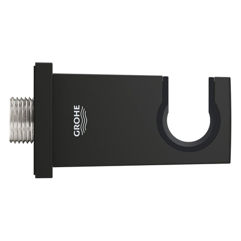 GROHE Euphoria Cube wandaansluitbocht - met houder - phantom black (zwart) SW1477549