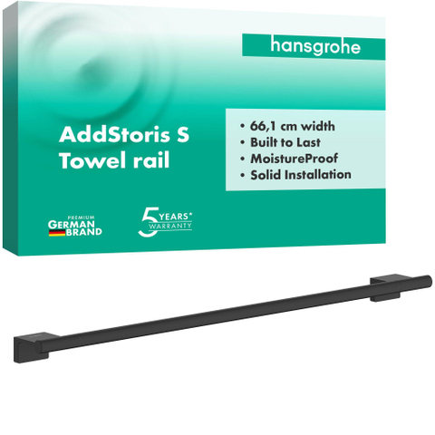 Hansgrohe AddStoris S Handdoekhouder mat zwart SW1567107