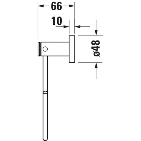 Duravit D-code Handdoekring - hoogglans chroom 0315316