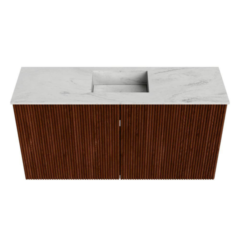 Mondiaz JOYA-DLUX Meuble de salle de bains 80cm - couleur Ruby - Vasque FAYE position Milieu 1 trou de robinet couleur Opalo. SW1423693