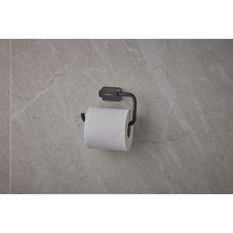 Hansgrohe AddStoris Q closetrolhouder - zonder klep - mat zwart SW651197