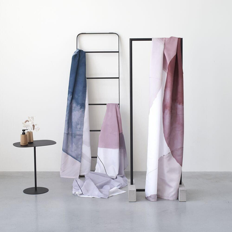Sealskin Terre Rideau de douche 180x200 cm Polyester Vert foncé / Blanc cassé SW699515