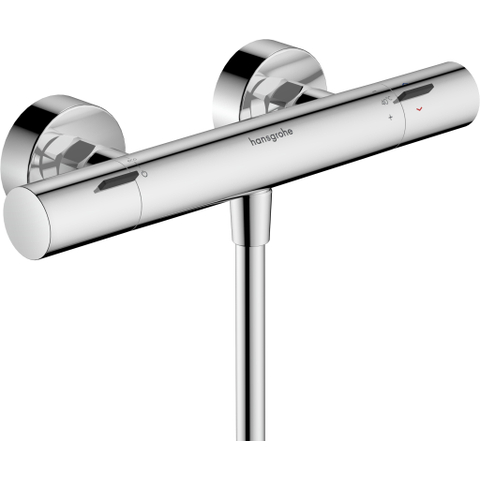 Hansgrohe Ecostat fine Douchekraan - thermostatisch - zonder omstel HOH=15cm - thermostaat - hoogglans chroom (wit) SW1152220