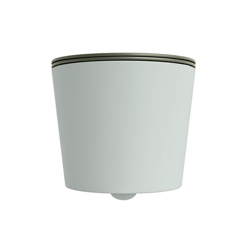 Mondiaz LAVIE WC suspendu – sans bride – 36 x 53 cm – avec abattant softclose – Greey (vert clair/gris), abattant Army (vert) SW1208572