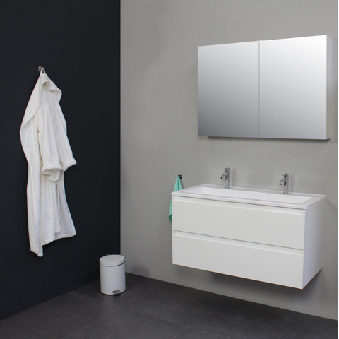 Basic Line Bella armoire haute sans poignée 2 portes 145x30x30cm Chêne SW398050