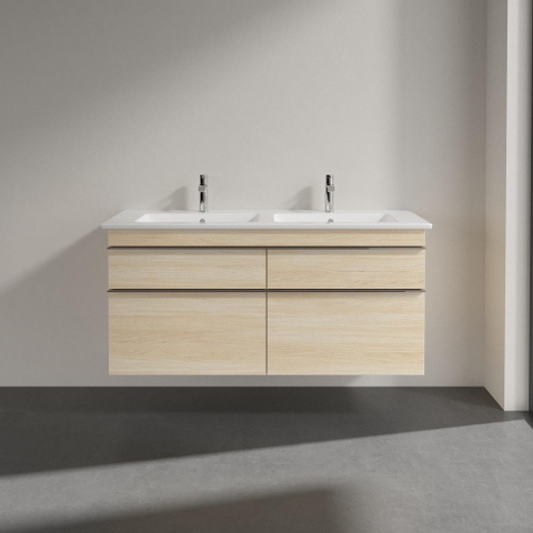 Villeroy & Boch Venticello Meuble sous lavabo 125.3x47.7x42cm avec 4 tiroirs orme impresso GA43935