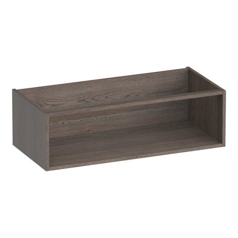 BRAUER Flourish armoire latérale - 99x30x45.5cm - avec 1 compartiment de rangement en lamelles chêne noir SW445198