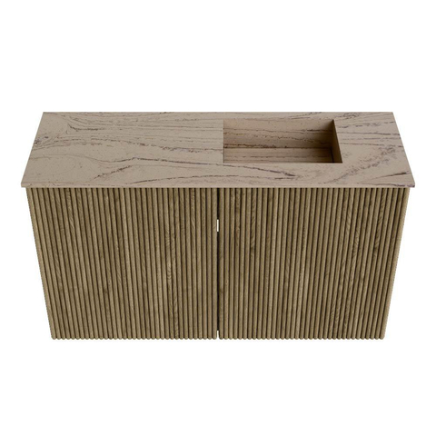 Mondiaz JOYA-DLUX 70cm toiletmeubel - kleur Dusk - Wastafel FAYE positie Rechts 1 kraangat kleur Arena. SW1425736