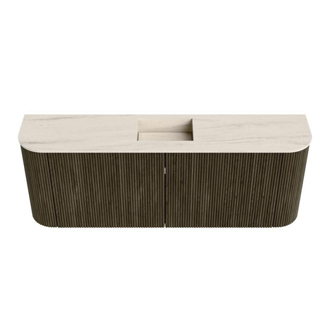 Mondiaz JOYA-DLUX 113.2cm toiletmeubel - ronding links en rechts kleur Shadow - Wastafel FAYE positie Midden Zonder kraangat kleur Meli. SW1424916