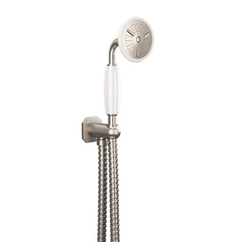 Crosswater Belgravia Handdoucheset - handdouche - wandbeugel - slang - G1/2 - geborsteld nikkel (RVS) SW1176841