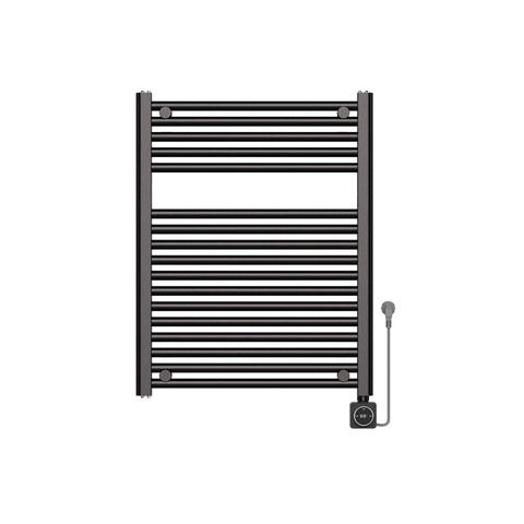 Wiesbaden Elara Elektrische radiator Smart WiFi - 76.6x60cm - PVD - gunmetal (antraciet) SW1210963