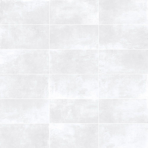 ÉCHANTILLON Terravito Davano carreau mural et de sol - 30x60cm - 9mm - Rectangulaire - rectifié - effet béton - blanc mat SW736257
