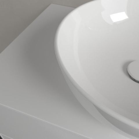 Villeroy & Boch Artis opzetwastafel - rond Ø43cm - zonder overloop ceramic+ wit 1025293
