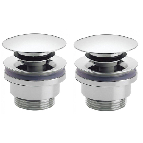 FugaFlow Efficiente Anta bouchon de vidage à clapet 5/4" chrome set de 2 - SW1125248