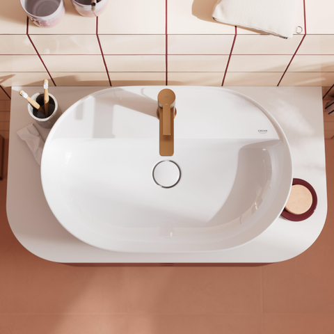 GROHE Lineare New wastafelkraan - xs-size - met waste - geborsteld warm sunset (koper) SW1477588