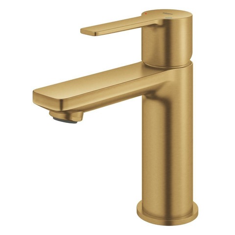 GROHE Lineare New wastafelkraan - xs-size - met klikwaste - geborsteld cool sunrise (goud) SW1477606