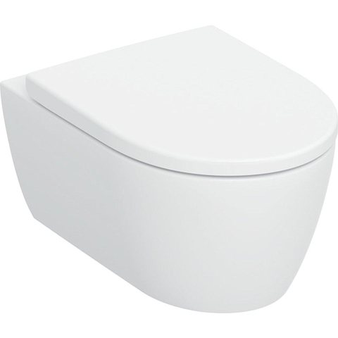 Geberit iCon hangtoilet – TurboFlush – diepte 53 cm – met softclose zitting – mat wit SW1235361
