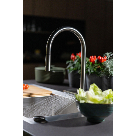 AXOR One afbouwdeel thermostaatmodule 3F BB RVS-look SW1567408