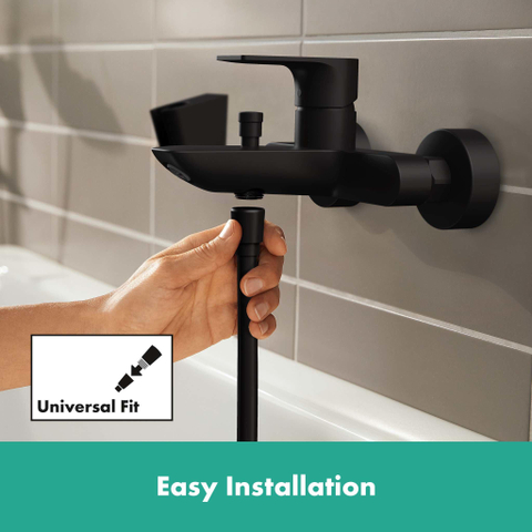 Hansgrohe Rebris Mitigeur bain monotrou apparent mat noir SW803077