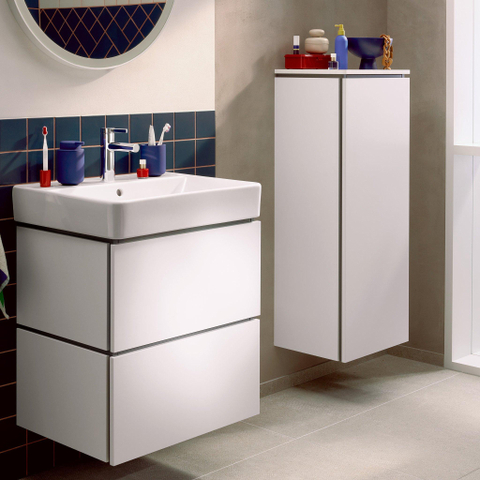 Hansgrohe Xilesa E Meuble sous-vasque - 58x47cm - 2 tiroirs - blanc mat SW1406584