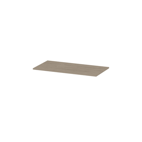 INK Topdeck Plan vasque - 90x45x2cm - pour meuble sous-vasque - MFC Chêne ivoire SW798484