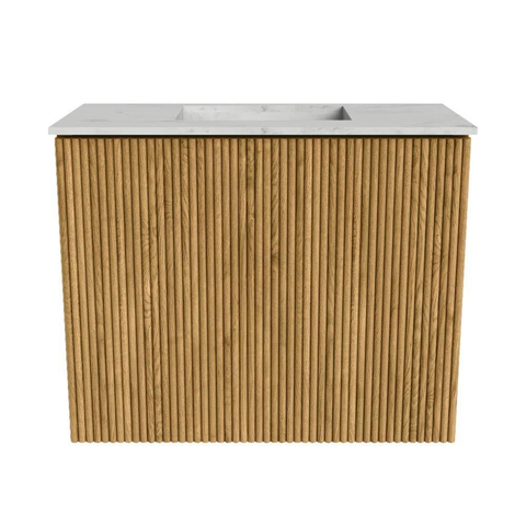 Mondiaz JOYA-DLUX 50cm toiletmeubel - kleur Oak - Wastafel FAYE positie Midden Zonder kraangat kleur Opalo. SW1422110