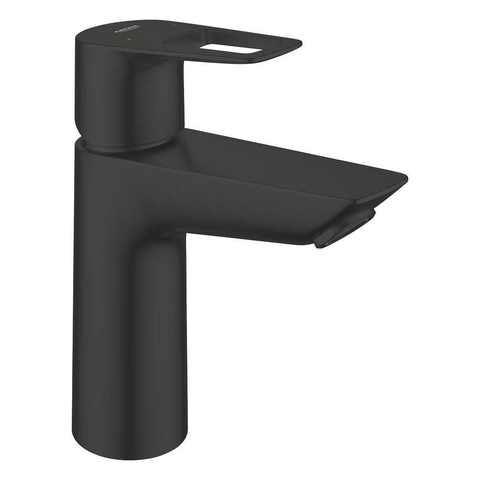 GROHE Start Loop 2020 wastafelkraan - m-size - opbouw - met klikwaste - mat zwart SW1440577