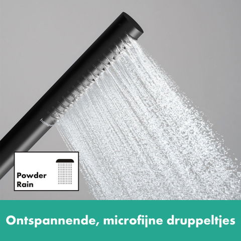 Hansgrohe Pulsify s Doucheset - 100 - 1jet - ecosmart+ - met glijstang 90 cm - mat zwart SW918228