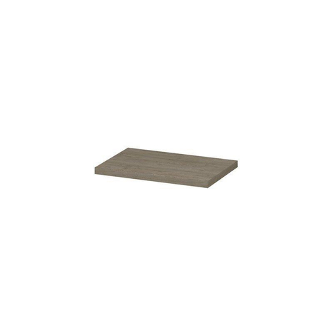 INK Topdeck Wastafelblad - 70x45x3.5cm - tbv onderkast - MFC - Greige eiken SW439385