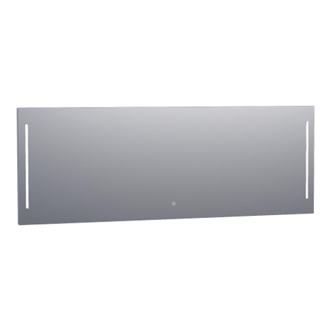 BRAUER Pyrite spiegel – 200x70 cm – LED-verlichting – dimbaar, touchbediening – Aluminium SW278198