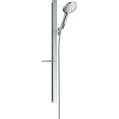 Hansgrohe Raindance Select S Unica - doucheset - glijstang - Raind. - select S - 120 - 3jet - handdouche - ecosmart zeepschaal - 90cm - doucheslang - 160cm - hoogglans chroom SW157205