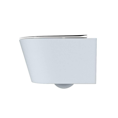 Mondiaz LAVIE WC suspendu – sans bride – 36 x 53 cm – avec abattant softclose – Clay (bleu clair/gris), abattant Talc (blanc) SW1208754