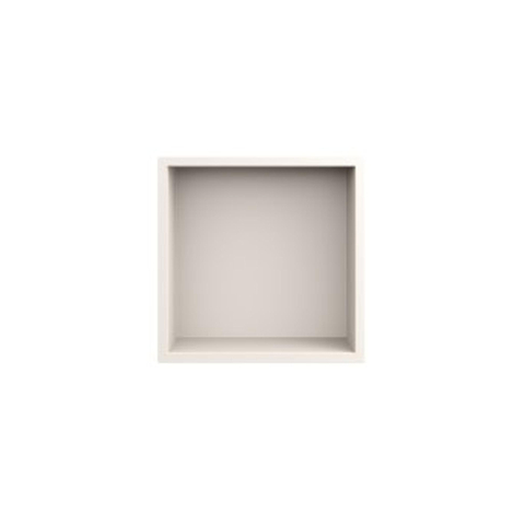 Looox Storage Collection Inbouwnis - 30x30x7cm - flens - matt off-white SW1444008