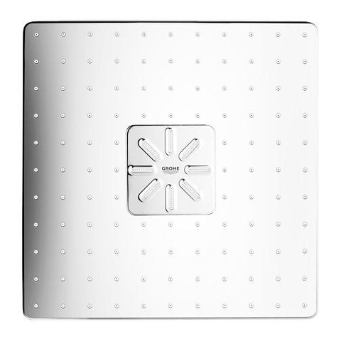 GROHE Rainshower SmartActive 310 Cube Hoofddouche - 31cm - 2 straalsoorten - wandarm 43cm - chroom OUTLETSTORE STORE41312