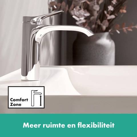 Hansgrohe VIVENIS Eengreeps wastafelmengkraan - 110 zonder afvoer - hoogglans chroom SW642493