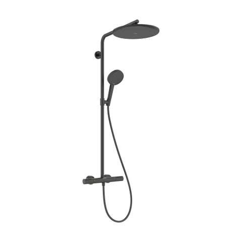 Hansgrohe Raindance alive Showerpipe - 300 - 1jet Ecostat Element - geborsteld zwart chroom (antraciet) SW1387940