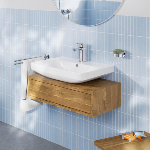 GROHE Dice wastafelkraan - m-size - opbouw - met klikwaste - chroom SW1440566