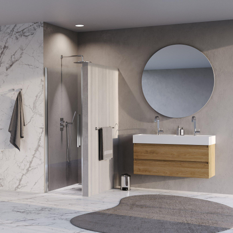 BRAUER Cosmic Nisdeur - 70x200 - draaiend - helder - glas omkeerbaar incl. glascoating - chroom SW1581005