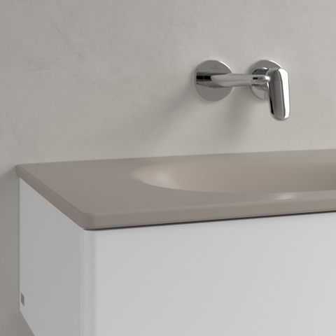 Villeroy & Boch Antao meubelwastafel - 80x50cm - zonder kraangat - zonder overloop CeramicPlus - mat almond (beige) SW925799