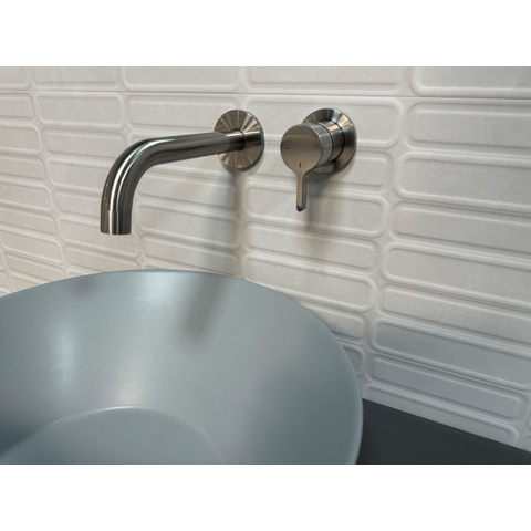 ÉCHANTILLON Terravito Evarno carreau mural - 30x75cm - rectifié - Pearl mat (gris) SW1130689