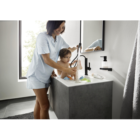 Hansgrohe AddStoris Q - zeepdispenser - mat zwart SW651500