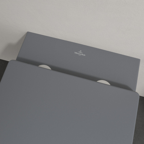 Villeroy & Boch memento 2.0 wandcloset - diepspoel DirectFlush - 37.5x56cm - Graphite (mat grijs) SW354324