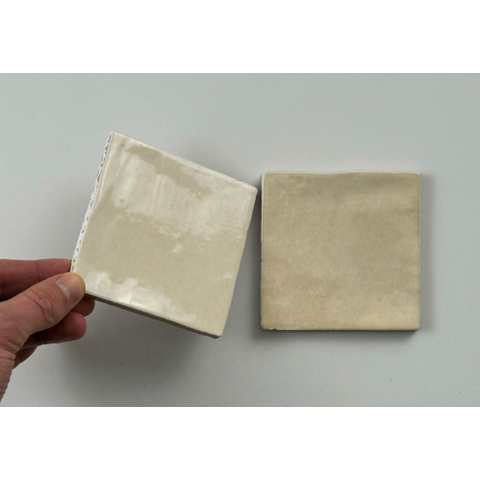 ÉCHANTILLON Terravito Mellina Carrelage mural en céramique - 10x10cm - 8mm - Beige SW1474989