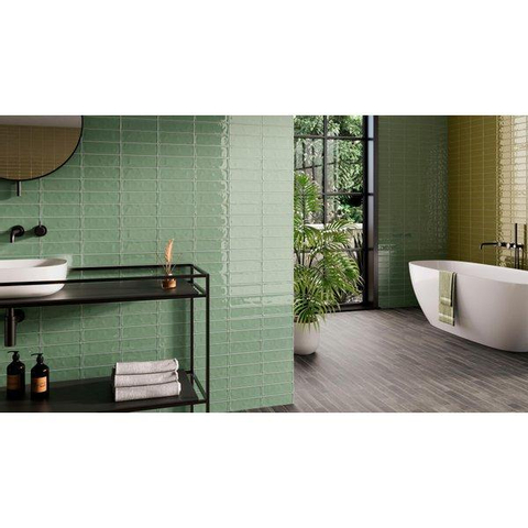 ÉCHANTILLON Ceralto Fiorno Select Carrelage mural - 6.5x20.2cm - 8mm - Laurel Brillant SW976608
