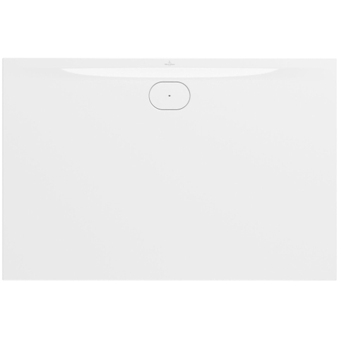 Villeroy & Boch Ecora douchebak - 150x100x3.5cm - afvoer lange zijde - white alpine (wit) SW1558959