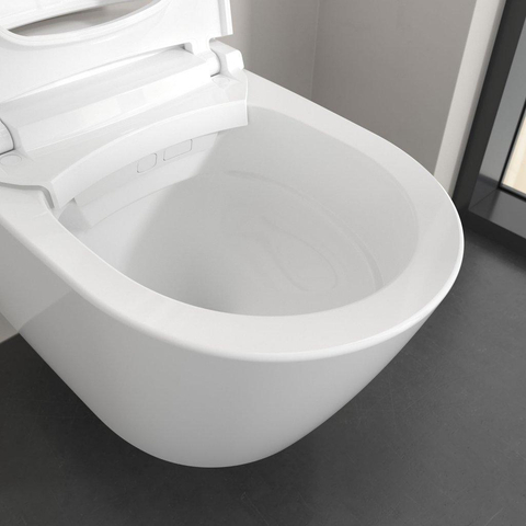 Villeroy & Boch Viclean douche wc - 61.2cm directflush CeramicPlus - spoelrandloos - White Alpine (glans wit) SW1387159