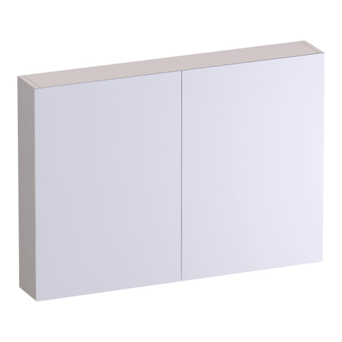 BRAUER Impress Deluxe armoire de toilette - 100x70x15cm - éclairage interne et externe - 2 portes de miroir double face - sable mat SW1198938