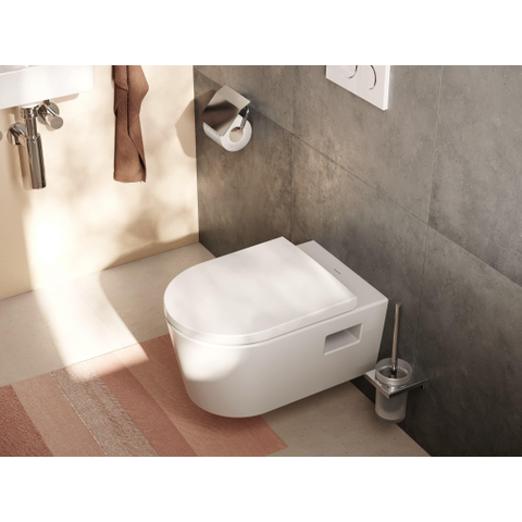 Hansgrohe AddStoris Q closetrolhouder - met klep - hoogglans chroom SW651136