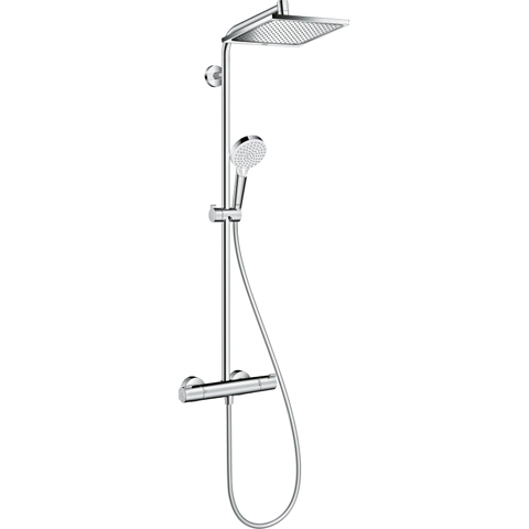 Hansgrohe Crometta E 240 Shpweripe avec robinet thermostatique 1 jet chromé SW73205