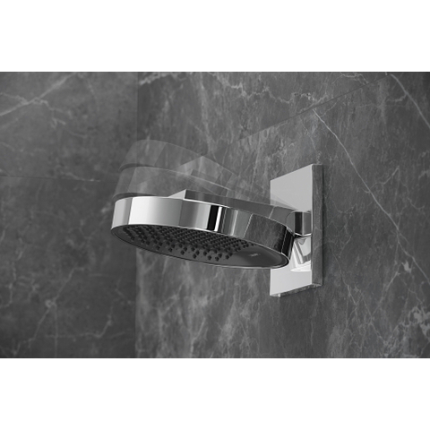 Hansgrohe RainFinity PowderRain - hoofddouche 250 - 1jet - met douchearm 10-30° verticaal kantelbaar - diameter 25cm - hoogglans chroom SW358869